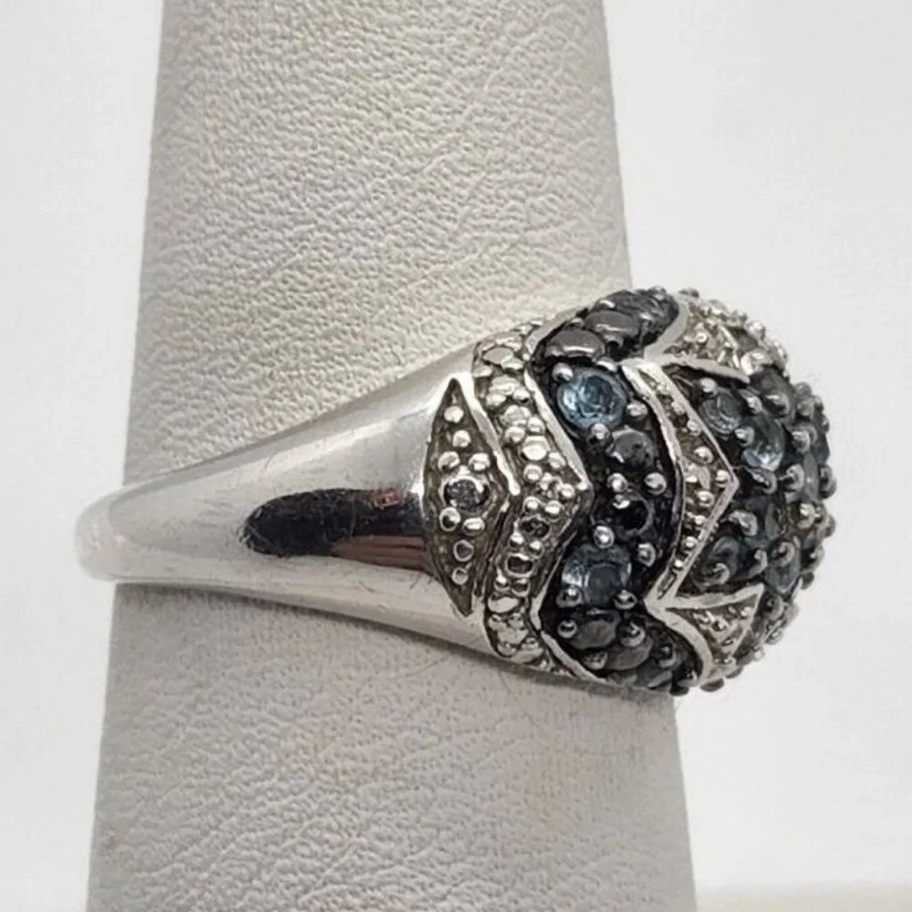 925 STERLING SILVER SPINEL RING SIZE 6.5
